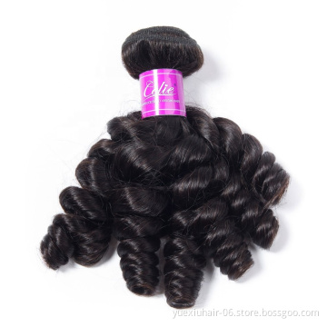 Wholesale 12A Grade One Bundle From One Single Donor Double Drawn Virgin Funmi Human Hair